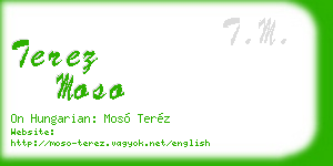 terez moso business card